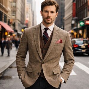 J.Crew Ludlow Italian Linen Herringbone Blazer | 42L